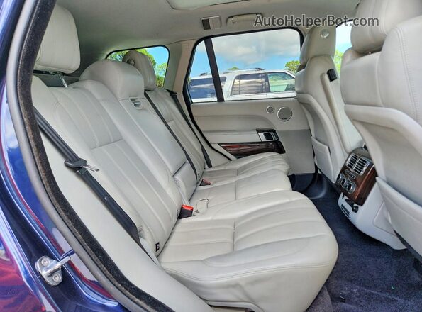 SALGS2PF3GA307304 2016 LAND ROVER RANGE Синий Вид задней части салона