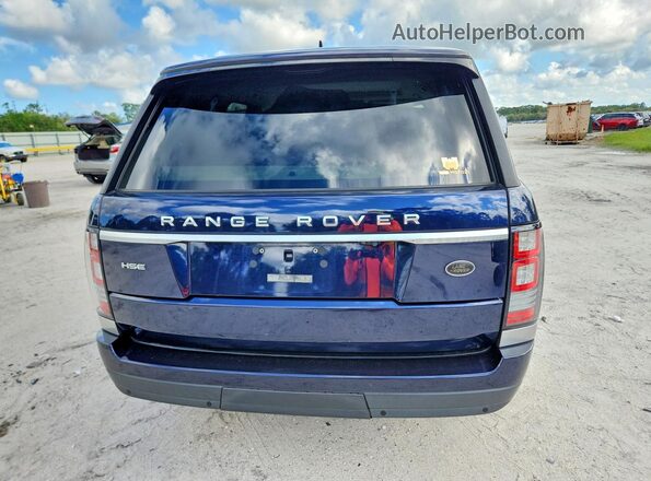 SALGS2PF3GA307304 2016 LAND ROVER RANGE Синий Вид сзади