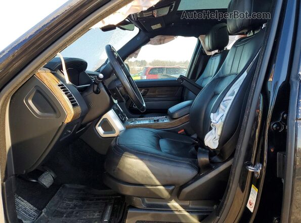 SALGS2RE6KA531146 2019 LAND ROVER RANGE Black Widok wnętrza z przodu