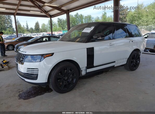 SALGS2RE7KA543693 2019 LAND ROVER RANGE ROVER White წინა მარცხენა ხედი სამი მეოთხედიდან