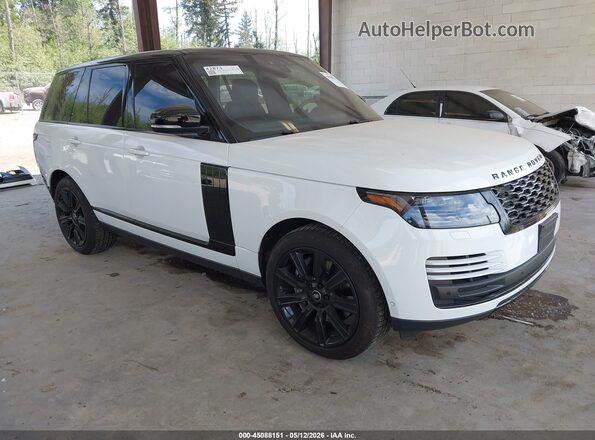 SALGS2RE7KA543693 2019 LAND ROVER RANGE ROVER White წინა მარჯვენა