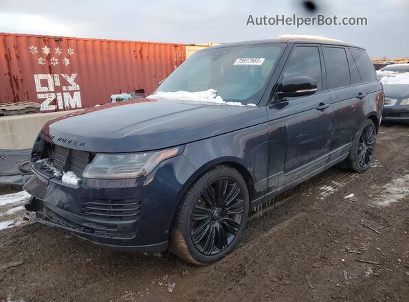 SALGS2RE8KA559532 2019 LAND ROVER RANGE Blue Vista tres cuartos delantera izquierda