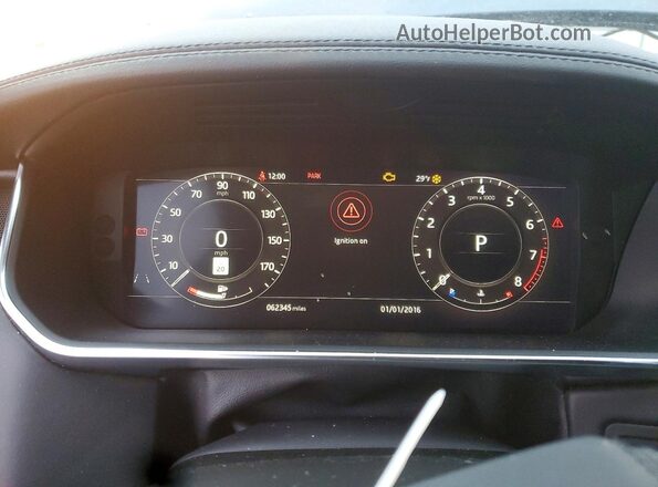 SALGS2RE8KA559532 2019 LAND ROVER RANGE Blue Vista del cuadro de instrumentos