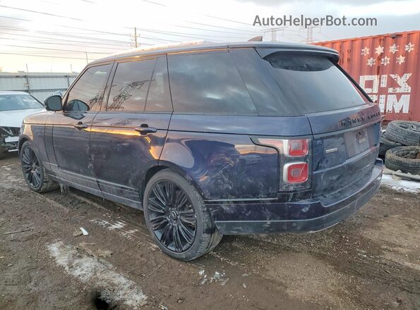 SALGS2RE8KA559532 2019 LAND ROVER RANGE Blue Trasero izquierdo