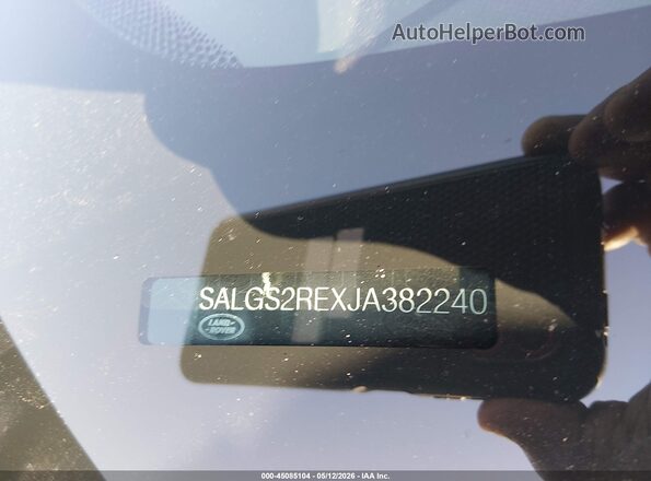 SALGS2REXJA382240 2018 LAND ROVER RANGE ROVER Black Engine compartment view