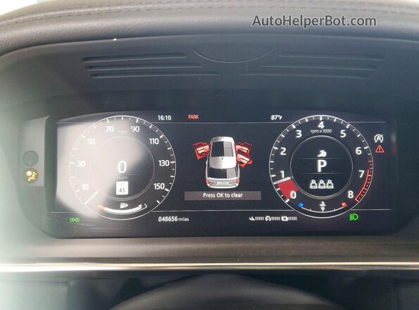 SALGS2RU3LA405352 2020 LAND ROVER RANGE Серый Вид щитка приборов