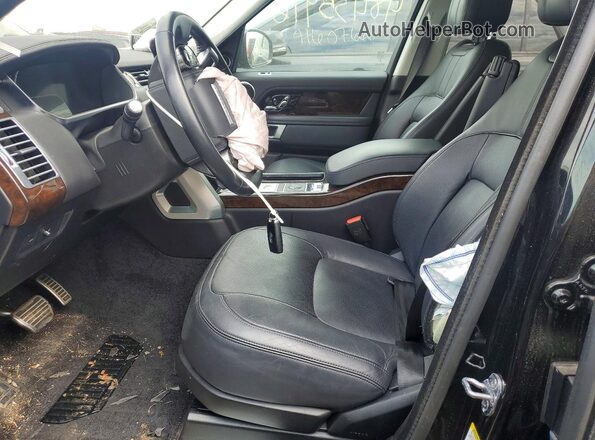 SALGS2RU6NA464804 2022 LAND ROVER RANGE Black Widok wnętrza z przodu