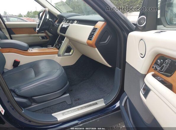 SALGS2SE2MA432580 2021 LAND ROVER RANGE ROVER Blue Widok wnętrza z przodu
