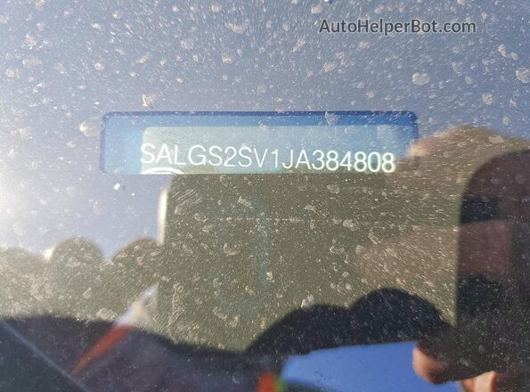 SALGS2SV1JA384808 2018 LAND ROVER RANGE Серебряный Панорамный вид салона 360°