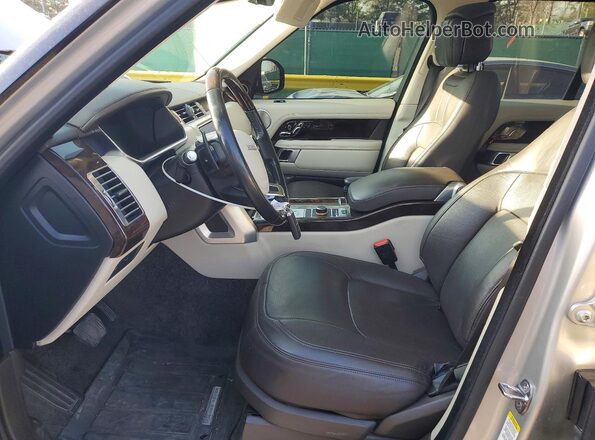 SALGS2SV1JA384808 2018 LAND ROVER RANGE Серебряный Вид салона спереди
