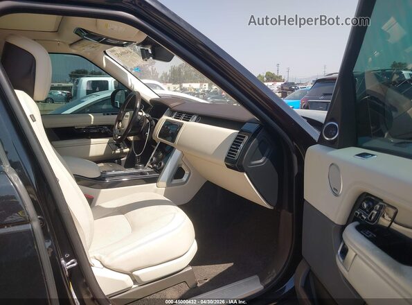SALGS2SV5KA564665 2019 LAND ROVER RANGE ROVER Black Widok wnętrza z przodu