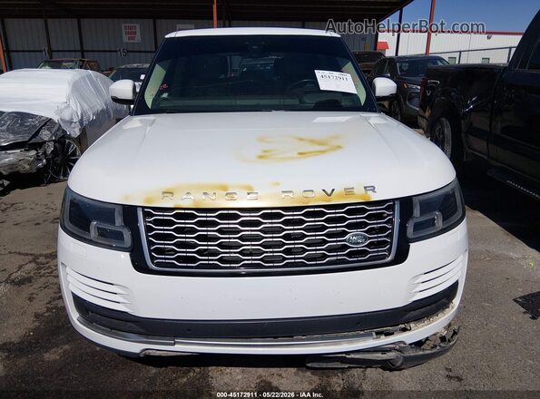 SALGS2SV6KA552881 2019 LAND ROVER RANGE ROVER White Vista del cuadro de instrumentos