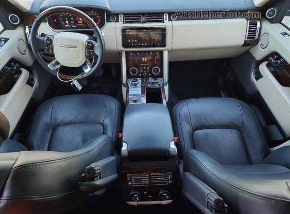 SALGS2SV7KA550671 2019 LAND ROVER RANGE Black წინა პანელის ხედი