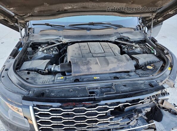 SALGS2SV7KA550671 2019 LAND ROVER RANGE Black ძრავის განყოფილების ხედი