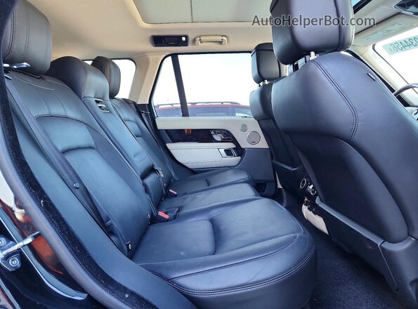 SALGS2SV7KA550671 2019 LAND ROVER RANGE Black უკანა სალონის ხედი