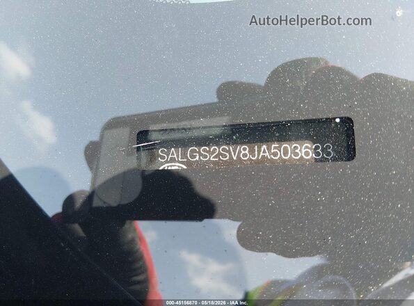 SALGS2SV8JA503633 2018 LAND ROVER RANGE ROVER Черный Вид подкапотного пространства
