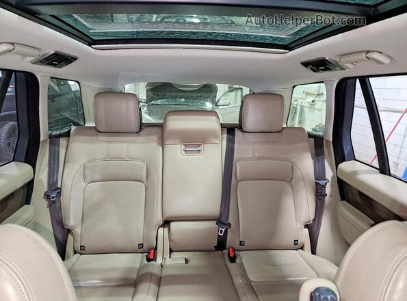 SALGS2SV9KA552597 2019 LAND ROVER RANGE White უკანა სავარძლების ხედი