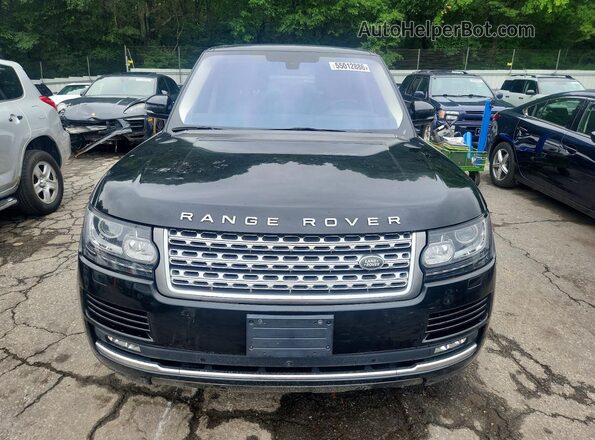 SALGS2VFXGA272117 2016 LAND ROVER RANGE Черный Вид спереди