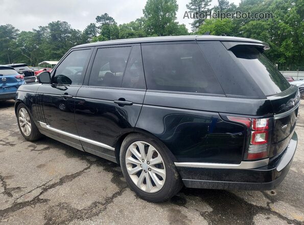 SALGS2VFXGA272117 2016 LAND ROVER RANGE Черный Задняя левая четверть