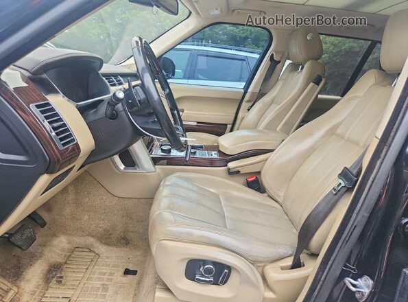SALGS2VFXGA272117 2016 LAND ROVER RANGE Черный Вид салона спереди
