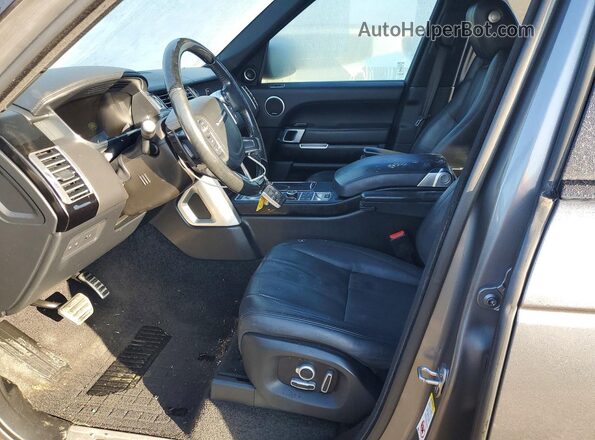 SALGS3EFXGA317143 2016 LAND ROVER RANGE Серый Вид салона спереди