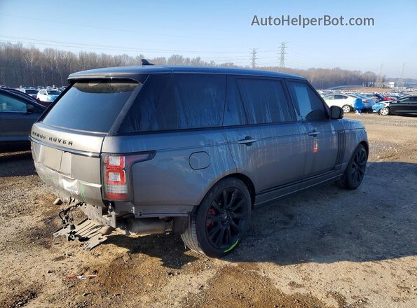 SALGS3EFXGA317143 2016 LAND ROVER RANGE Серый Задняя правая четверть