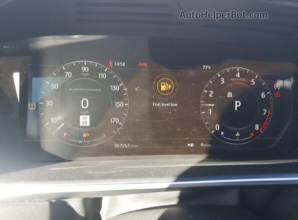 SALGS5RE1JA391748 2018 LAND ROVER RANGE White Widok zestawu wskaźników