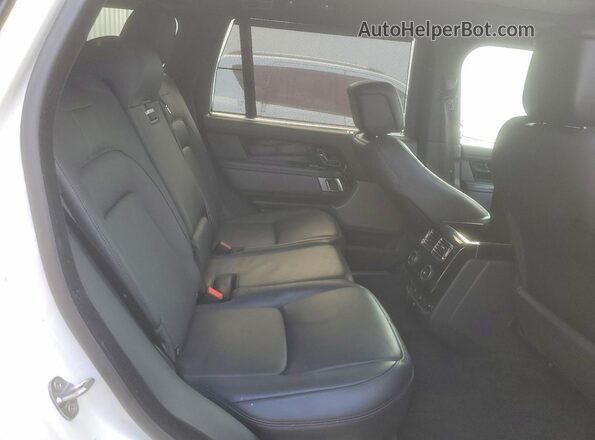 SALGS5RE1JA391748 2018 LAND ROVER RANGE White Widok wnętrza z tyłu