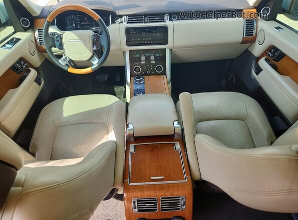 SALGS5RE2KA535227 2019 LAND ROVER RANGE Белый Вид панели приборов