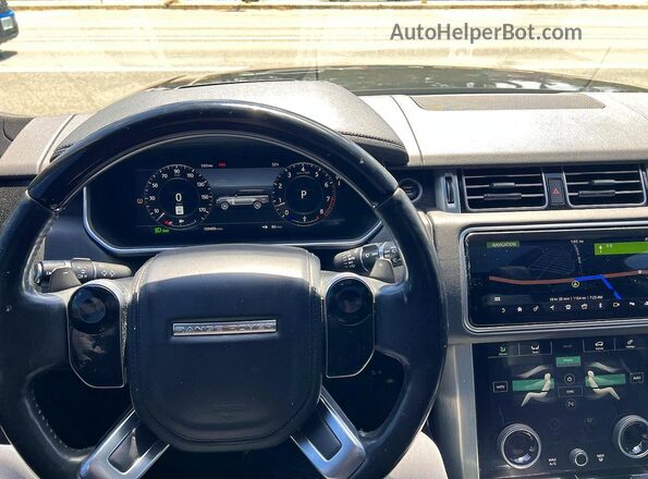 SALGS5RE3KA561190 2019 LAND ROVER RANGE Черный Вид салона спереди
