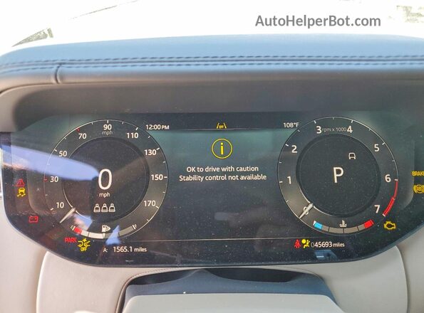 SALKP9FU7RA245753 2024 LAND ROVER RANGE Gray Instrument cluster view