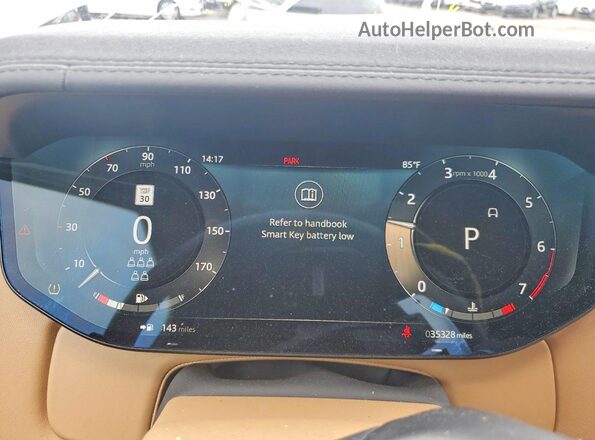 SALKPBE70PA022194 2023 LAND ROVER RANGE Белый Вид щитка приборов