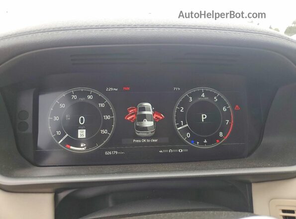 SALRR2RV1K2408790 2019 LAND ROVER DISCOVERY Серый Вид щитка приборов