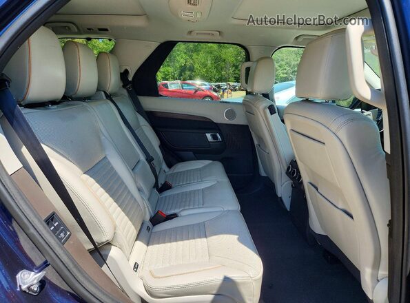 SALRRBBV0HA037338 2017 LAND ROVER DISCOVERY Синий Вид задней части салона