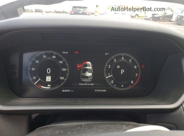 SALRT2RV2JA075358 2018 LAND ROVER DISCOVERY Белый Вид щитка приборов