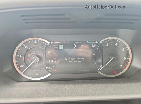 SALRT4EU2P2472838 2023 LAND ROVER DISCOVERY Черный Вид щитка приборов