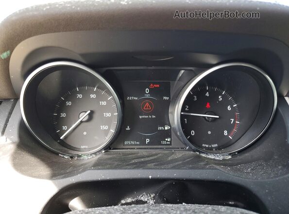SALVP2BG5HH209439 2017 LAND ROVER RANGE Синий Вид щитка приборов