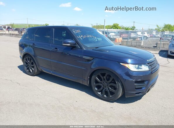 SALWG2PF9GA658084 2016 LAND ROVER RANGE ROVER SPORT Синий Передняя правая четверть