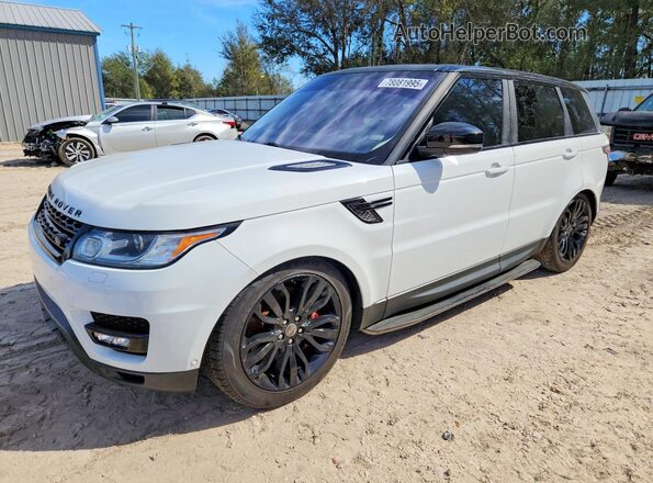 SALWR2EF6GA105132 2016 LAND ROVER RANGE Белый Передняя левая четверть