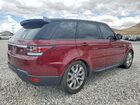 2017 Land Rover Range Rover Sport Hse Бордовый vin: SALWR2FK8HA173803