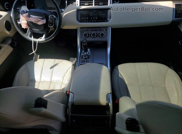 SALWR2FV4HA162078 2017 LAND ROVER RANGE Brown Вид панелі приладів