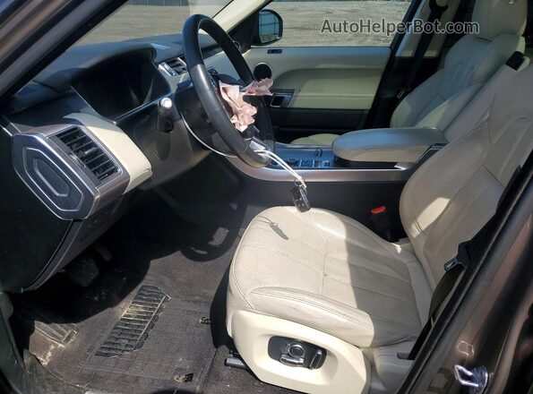 SALWR2FV4HA162078 2017 LAND ROVER RANGE Brown Вид салону спереду