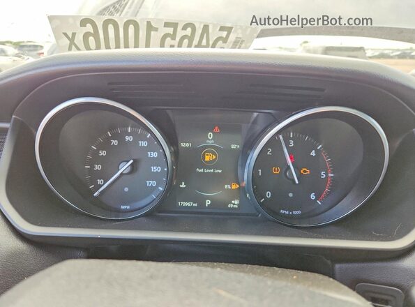 SALWR2KF1GA633133 2016 LAND ROVER RANGE Черный Вид щитка приборов