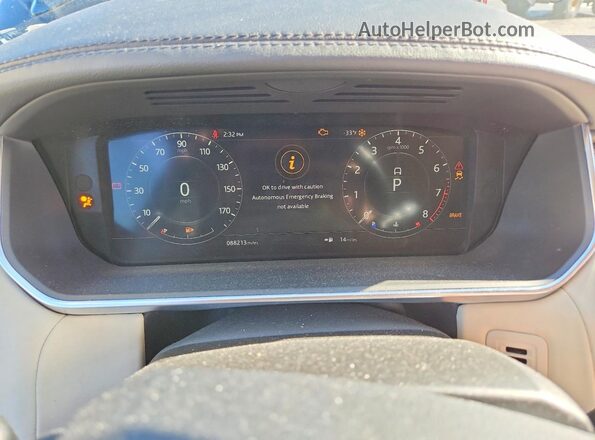 SALWR2RE7KA859957 2019 LAND ROVER RANGE Black Vista del cuadro de instrumentos