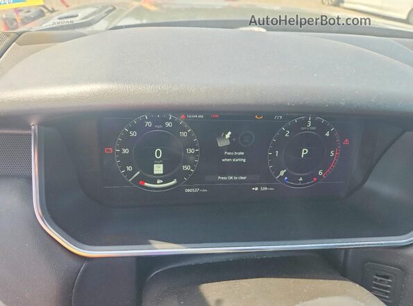 SALWR2RK6JA198605 2018 LAND ROVER RANGE Серый Вид щитка приборов