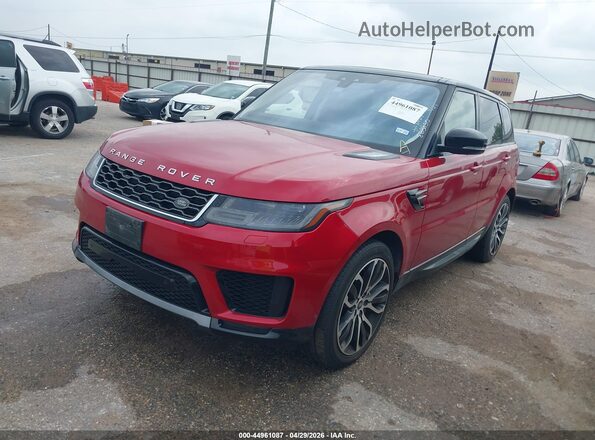 SALWR2RU4KA863830 2019 LAND ROVER RANGE ROVER SPORT Красный Передняя левая четверть