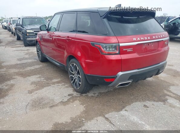 SALWR2RU4KA863830 2019 LAND ROVER RANGE ROVER SPORT Красный Задняя левая четверть