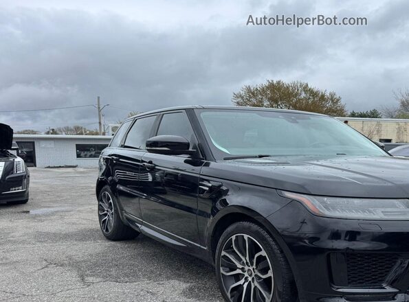 SALWR2RV3KA828527 2019 LAND ROVER RANGE ROVER SPORT Черный Передняя правая четверть