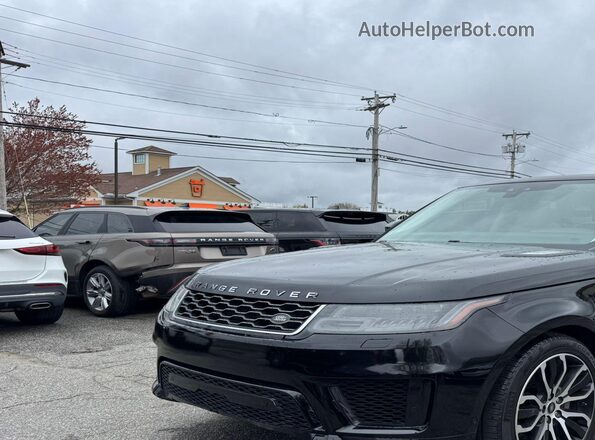 SALWR2RV3KA828527 2019 LAND ROVER RANGE ROVER SPORT Черный Передняя левая четверть