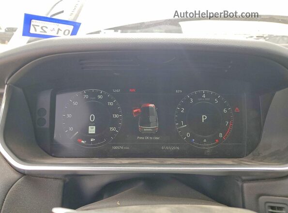 SALWR2RVXJA194633 2018 LAND ROVER RANGE Белый Вид щитка приборов
